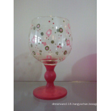 Glass Handpainted Candle Holder (TS015-02)